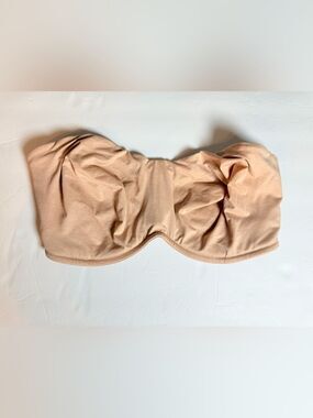 Delimira Strapless Bra Underwire 38G Nude Beige Unlined